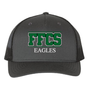FFCS Charcoal Black Richardson Five-Panel Trucker Cap